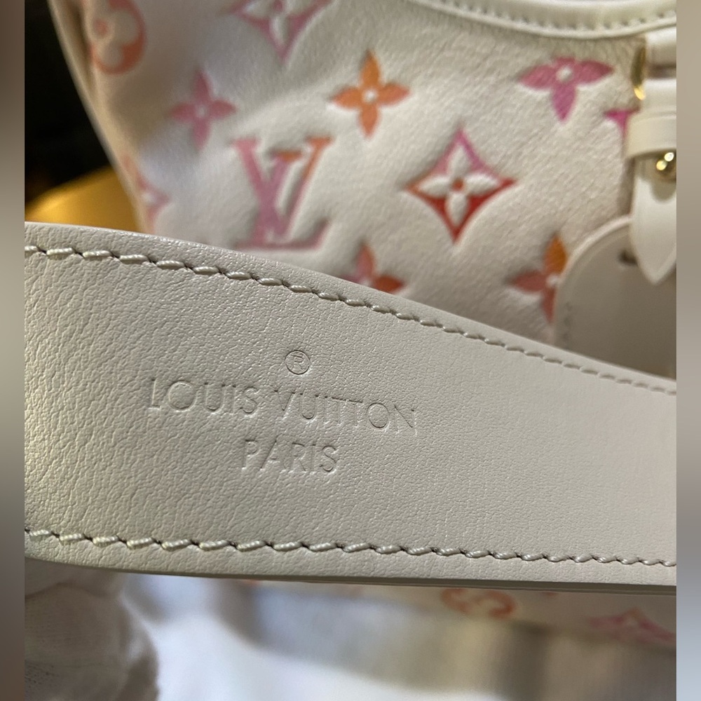 LV NWT LTD EDT LV By the Pool CarryAll PM Shoulder Bag in Sunrise Aquarelle, COA - Picture 7 of 12